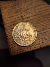 Pièces Argent 2 Francs C 1914
