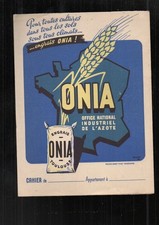 protege cahier PUBLICITAIRE ancien école scolaire pub onia