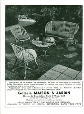 Publicité ancienne salon de