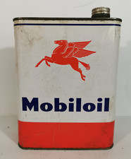 ANCIEN BIDON D'HUILE MOBILOIL