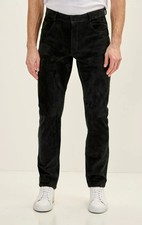 Pantalon homme en daim noir