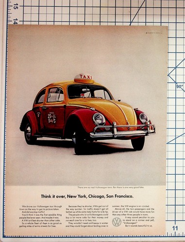 Vintage 1960s beetle - vintage, taxi