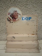 ANCIEN PRESENTOIR DE SALON COIFFURE EN TOLE DOP CHEVEUX PROPRE ANNEES 1950 /60s