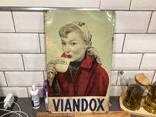 ancienne plaque tole viandox