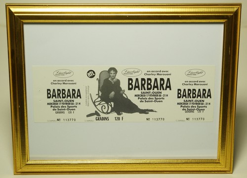 Barbara cadre photo billet