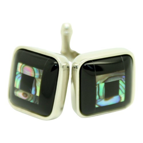 Boutons manchette carrés - boutons,