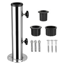 Kit Support Parasol de Jardin Fiable avec Manchon Métal Parfait pour la Stabili