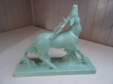 Cerf ,art déco, céramique