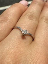 Bague En Or Blanc 750/1000 18