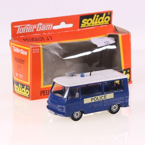 Solido 372 peugeot police - j7,