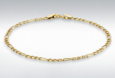 9ct Jaune or Creux Figaro
