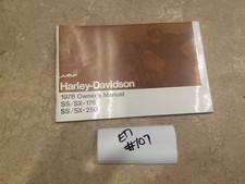 Manuel Du Propriétaire Harley Davidson SX175 SX250 1978 #107 ANX ARP E17
