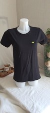 Tee-shirt femme noir logo