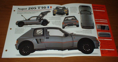 1984 peugeot 205 t16 rally - peugeot,