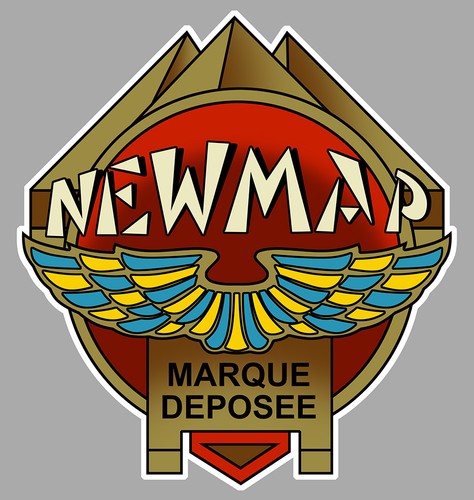 New map sticker - sticker, laminé