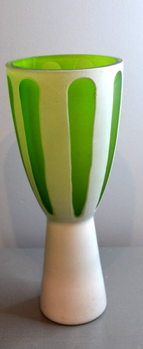 Ancien vase vert emeraude - ancien,