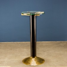 Colonne d'Affichage Vintage Laiton Cristal Italie des Années 1950