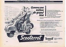 PUBLICITE ADVERTISING 045 1956 TERROT scooterrot