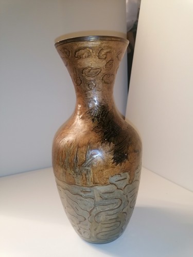 Très beau vase laiton à - laiton,