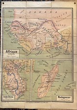 Carte scolaire ancienne - scolaire,