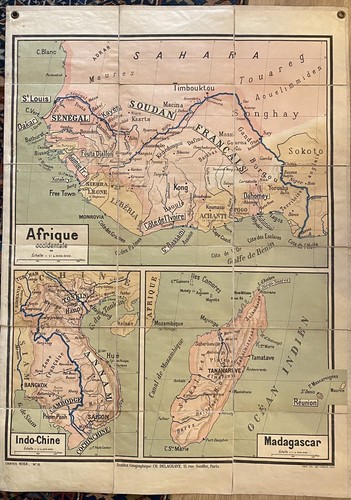 Carte scolaire ancienne - scolaire,