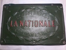 plaque publicitaire en tôle