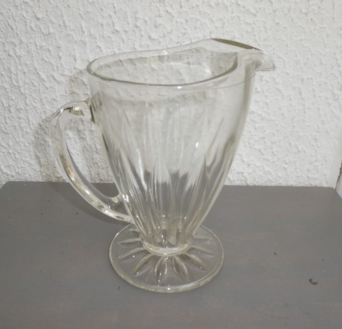 Ancien pichet verre moule - pichet,