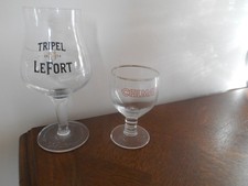 2 verres à bière Chimay – Tripel Lefort
