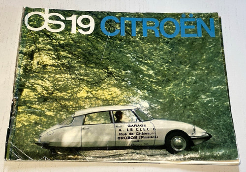 Notice commerciale citroen - citroen, ds