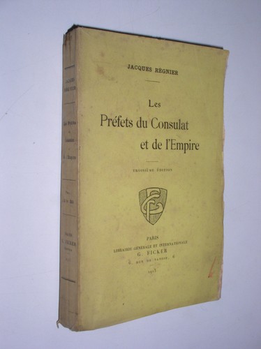 Jacques regnier les prefets - -,