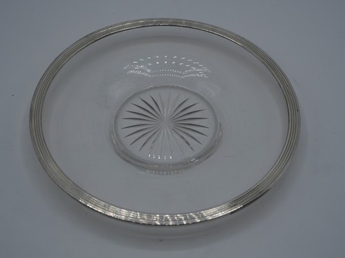Assiette argent massif - argent,
