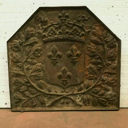 Plaque cheminée fonte - plaque, en