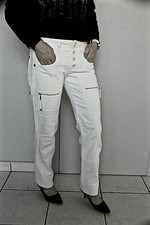 Jeans treillis blanc - blanc, high