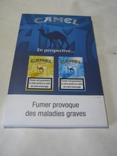 présentoir publicitaire cigarettes camel.