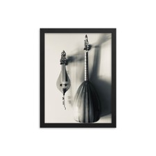 Greek Musical Instruments Lyra and Laouto Framed Poster, Greek Music