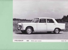  photo de presse / press photo original Peugeot 404 Grand Tourisme 1971
