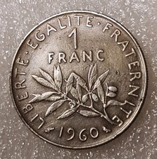 1 Franc Argent 1960 Semeuse