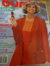 MAGAZINE BURDA VINTAGE TENDANCES INTERNATIONALES ROBES COORDONNES MARS 1991 