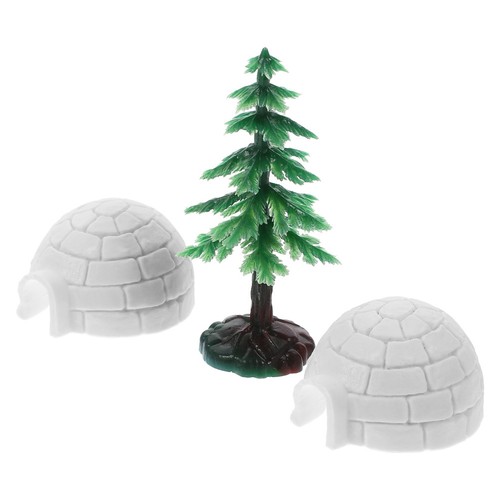 Ours polaire figurine arbre - ours,