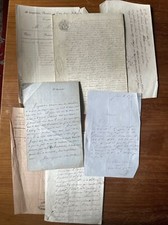Lot d’actes notariés mi-XIX ème Maître Galais Longuemare Lechastelain