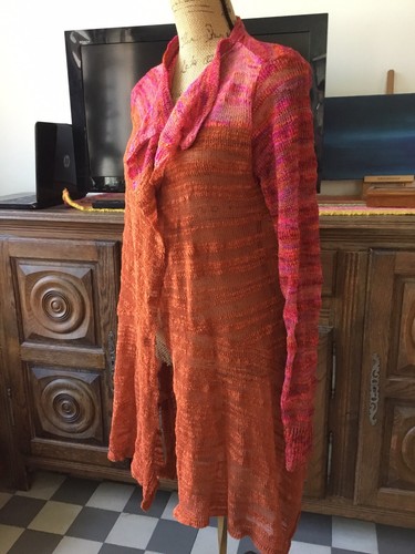 Gilet long taille lin - long, 40