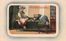 CHINA - Peking - Manchus Opium Smoking