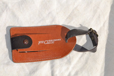 Porte étiquette ancien bagages 1ère classe Air France - cuir