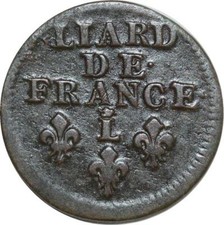 O8509 Rare Liard France Louis XIV 1693 L Couronné Lille ->Faire offre
