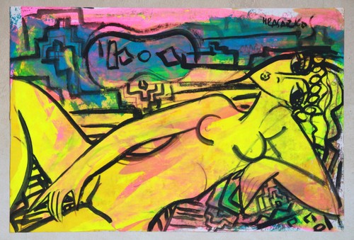 Peinture acrylique crayon - peinture, et