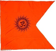 Om Printed Bhagwa Jhanda