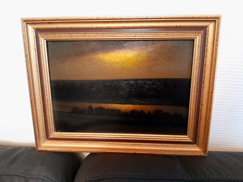 Ancienne peinture huile - , "