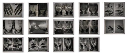 Mains plaques verre - verre, c1910