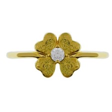 BAGUE trèfle porte bonheur