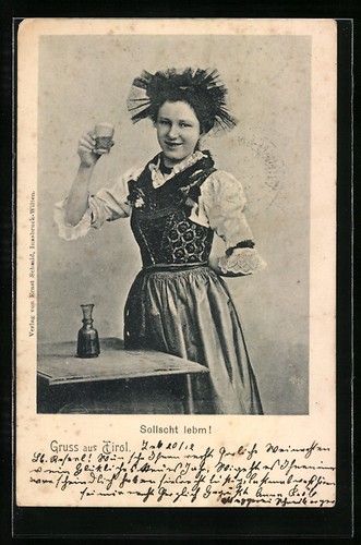 Carte postale jeune - postale, femme